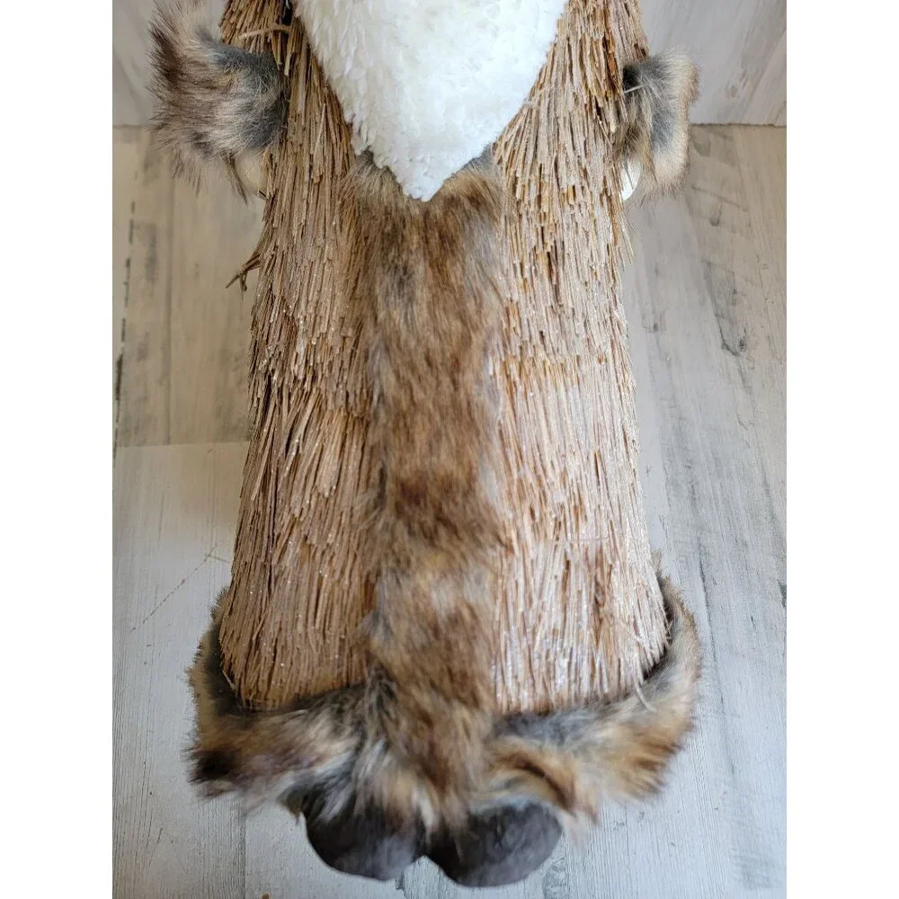 Pier‎ 1 Sisal brown Santa bottle brush wizard bristle Xmas home decor